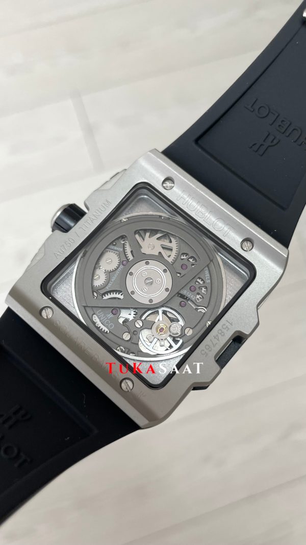 Hublot Square Bang Siyah Kadran 45mm Grey Replika Saat