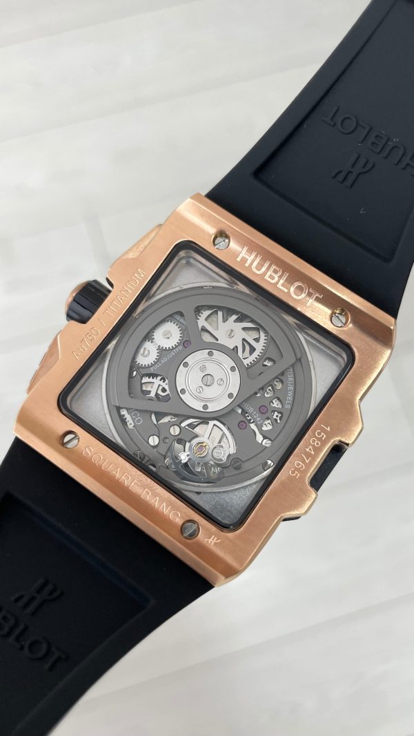 Hublot Square Bang Siyah Kadran 45mm Rose Replika Saat