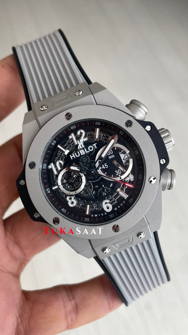 Hublot Unico Big Bang 44mm Grey Replika Saat Hublot Unico Big Bang 44mm Grey Replika Saat