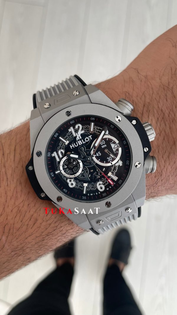 Hublot Unico Big Bang 44mm Grey Replika Saat Hublot Unico Big Bang 44mm Grey Replika Saat