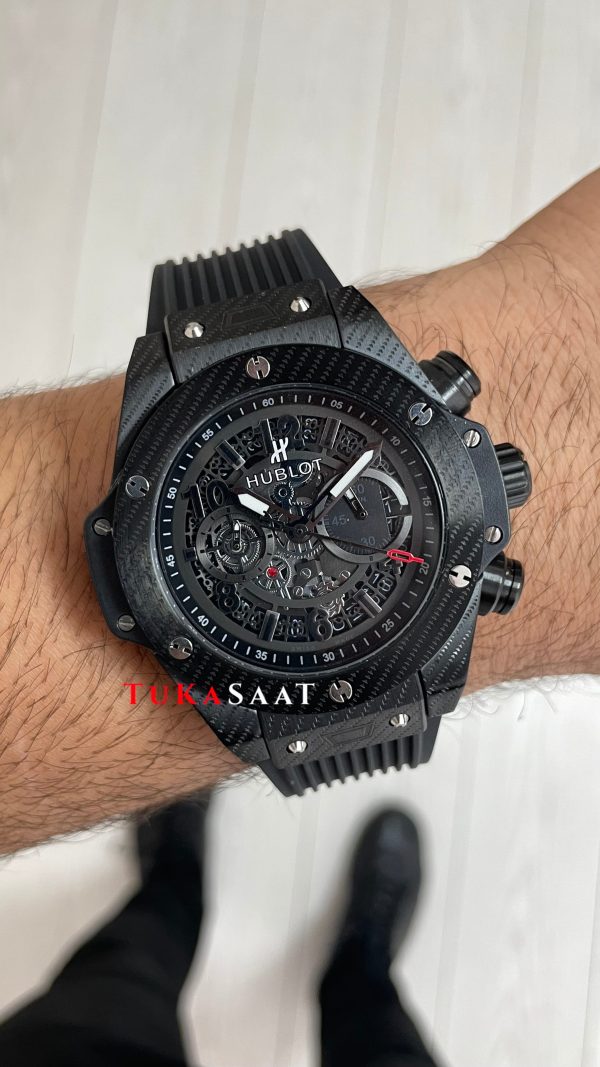 Hublot Unico Big Bang Black Magic 44mm Siyah Replika Saat Hublot Unico Big Bang Black Magic 44mm Siyah Replika Saat