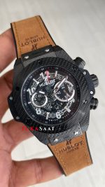 Hublot Unico Big Bang Kahverengi 44mm Black PVD Replika Saat