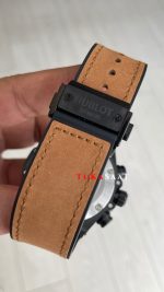 Hublot Unico Big Bang Kahverengi 44mm Black PVD Replika Saat