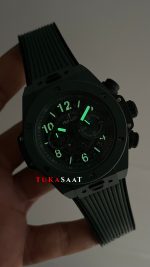 Hublot Unico Dark Green Seramik 44mm Yeşil Kadran Replika Saat