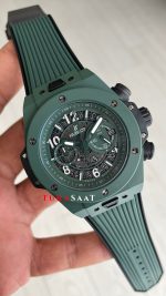 Hublot Unico Dark Green Seramik 44mm Yeşil Kadran Replika Saat