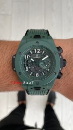 Hublot Unico Dark Green Seramik 44mm Yeşil Kadran Replika Saat