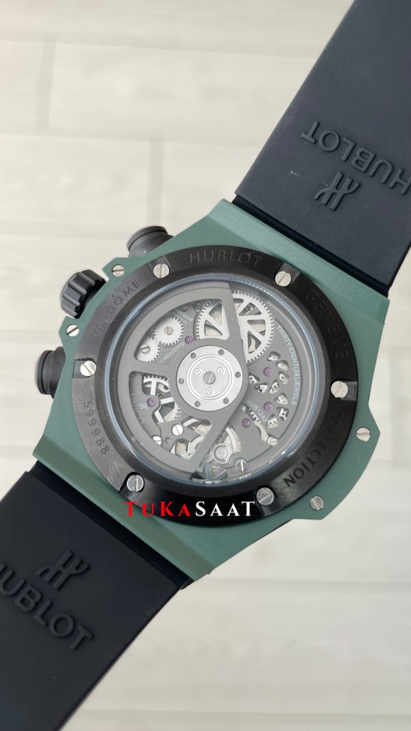 Hublot Unico Dark Green Seramik 44mm Yeşil Kadran Replika Saat