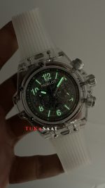 Hublot Unico Sapphire 42mm Şeffaf Replika Saat