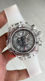 Hublot Unico Sapphire 42mm Şeffaf Replika Saat