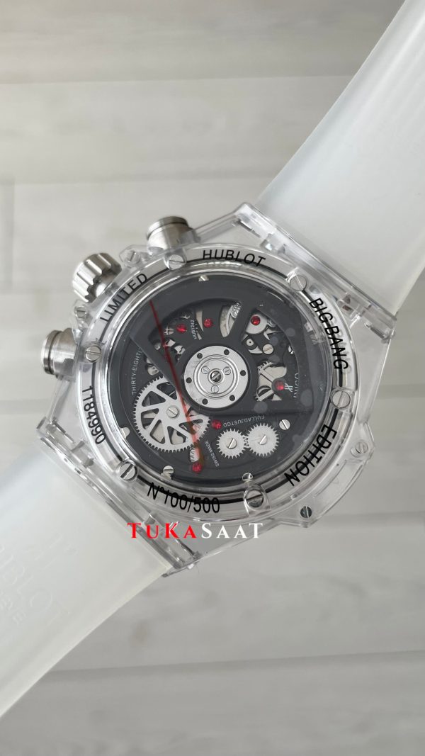 Hublot Unico Sapphire 42mm Şeffaf Replika Saat