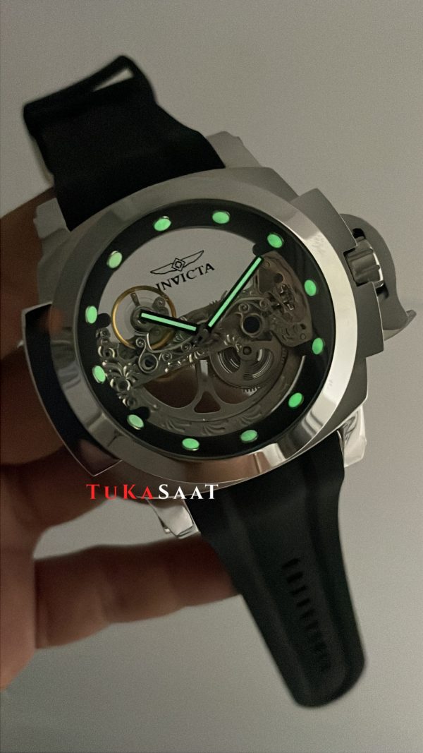 Invicta Coalition Forces Skeleton 24707 Silver 56mm Replika Saat Invicta Coalition Forces Skeleton 24707 Silver 56mm Replika Saat