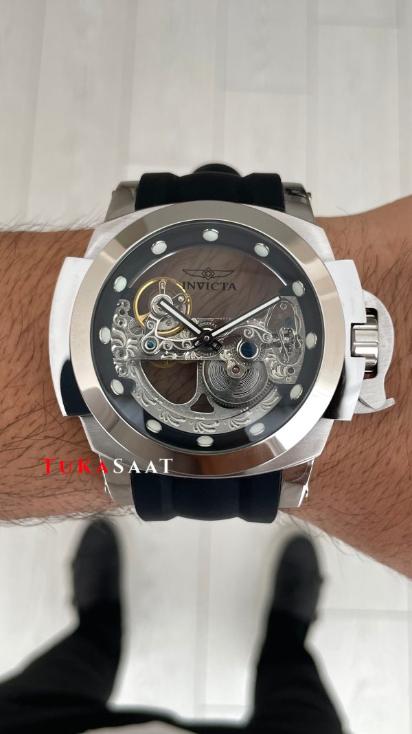 Invicta Coalition Forces Skeleton 24707 Silver 56mm Replika Saat Invicta Coalition Forces Skeleton 24707 Silver 56mm Replika Saat
