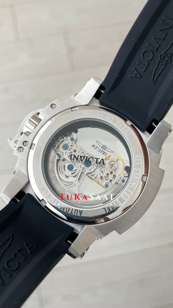 Invicta Coalition Forces Skeleton 24707 Silver 56mm Replika Saat Invicta Coalition Forces Skeleton 24707 Silver 56mm Replika Saat