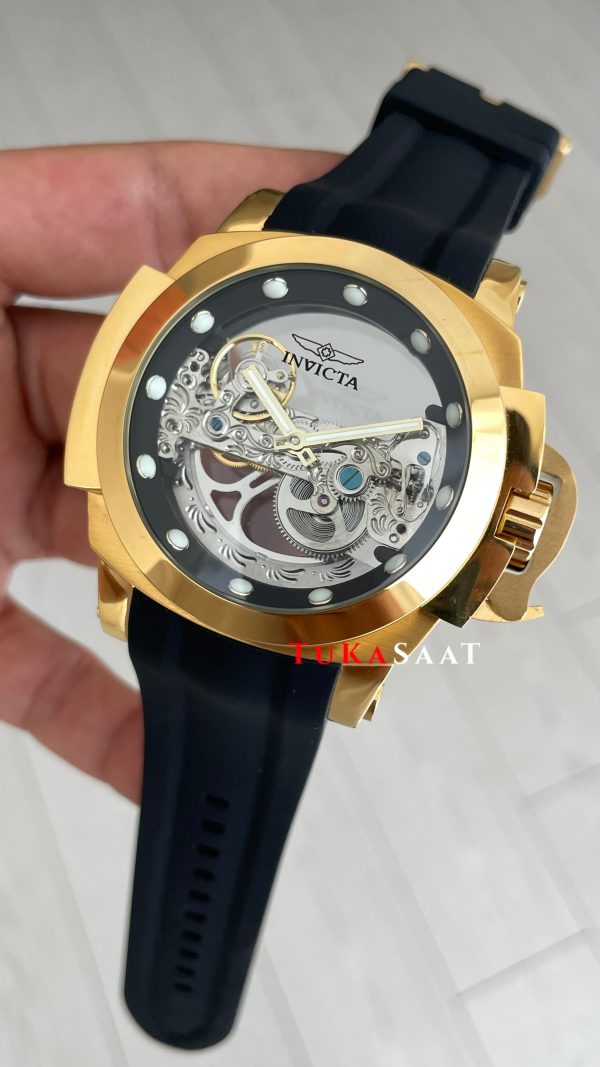 Invicta Coalition Forces Skeleton 24708 Gold 56mm Replika Saat Invicta Coalition Forces Skeleton 24708 Gold 56mm Replika Saat