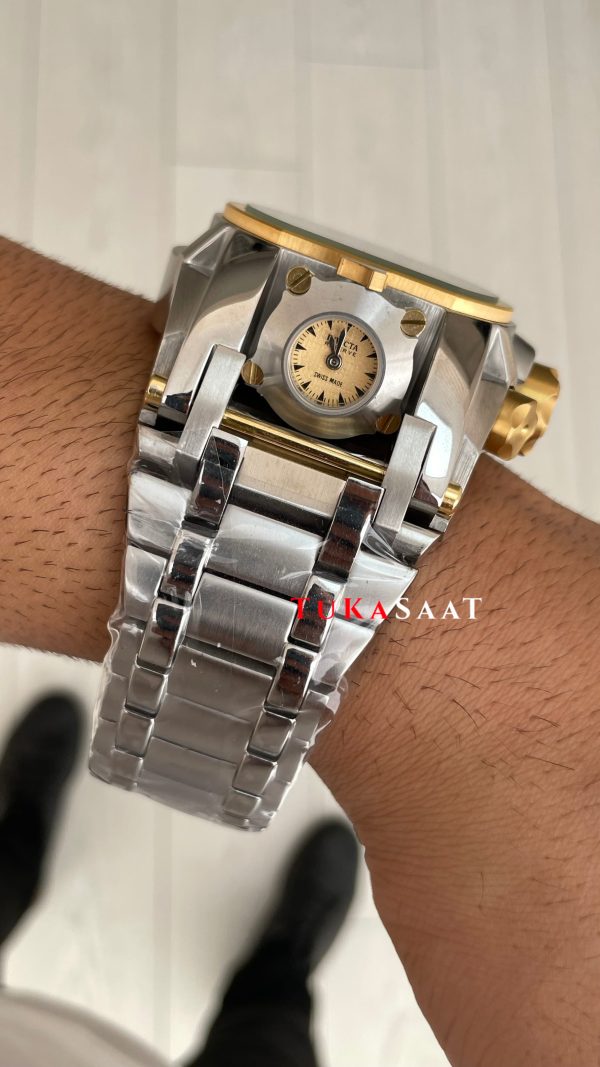 Invicta Magnum Zeus Bolt Reserve Sarı Kadran 52mm Two Tone Gold Replika Saat Invicta Magnum Zeus Bolt Reserve Sarı Kadran 52mm Two Tone Gold Replika Saat