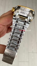 Invicta Magnum Zeus Bolt Reserve Sarı Kadran 52mm Two Tone Gold Replika Saat