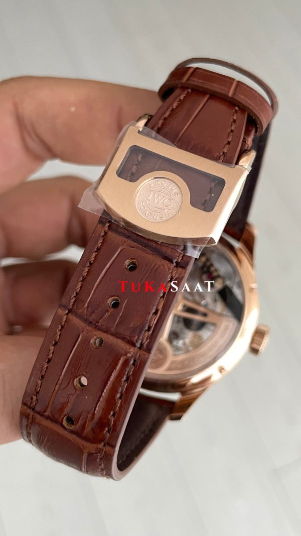 IWC Portuguese Perpetual Calendar Beyaz IW503302 Rosegold 44mm Super Clone Swiss ETA Saat APS Factory IWC Portuguese Perpetual Calendar Beyaz IW503302 Rosegold 44mm Super Clone Swiss ETA Saat APS Factory