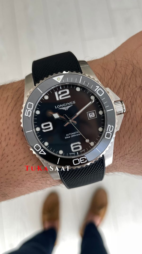 Longines Hydroconquest Siyah Kauçuk