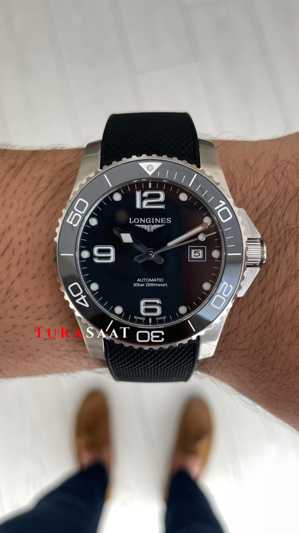 Longines Hydroconquest Siyah Kauçuk