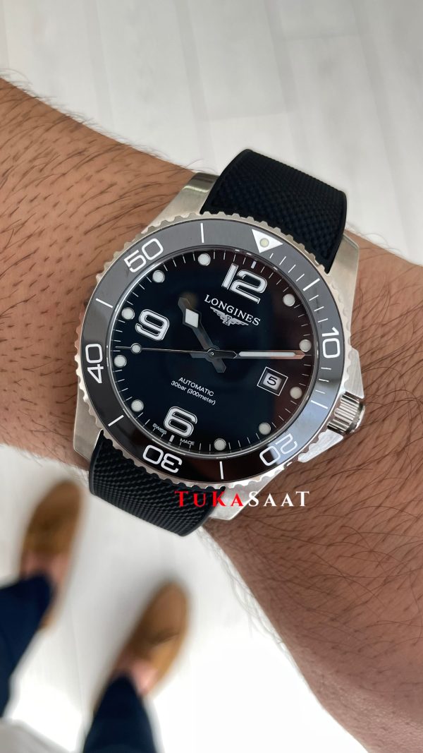Longines Hydroconquest Siyah Kauçuk