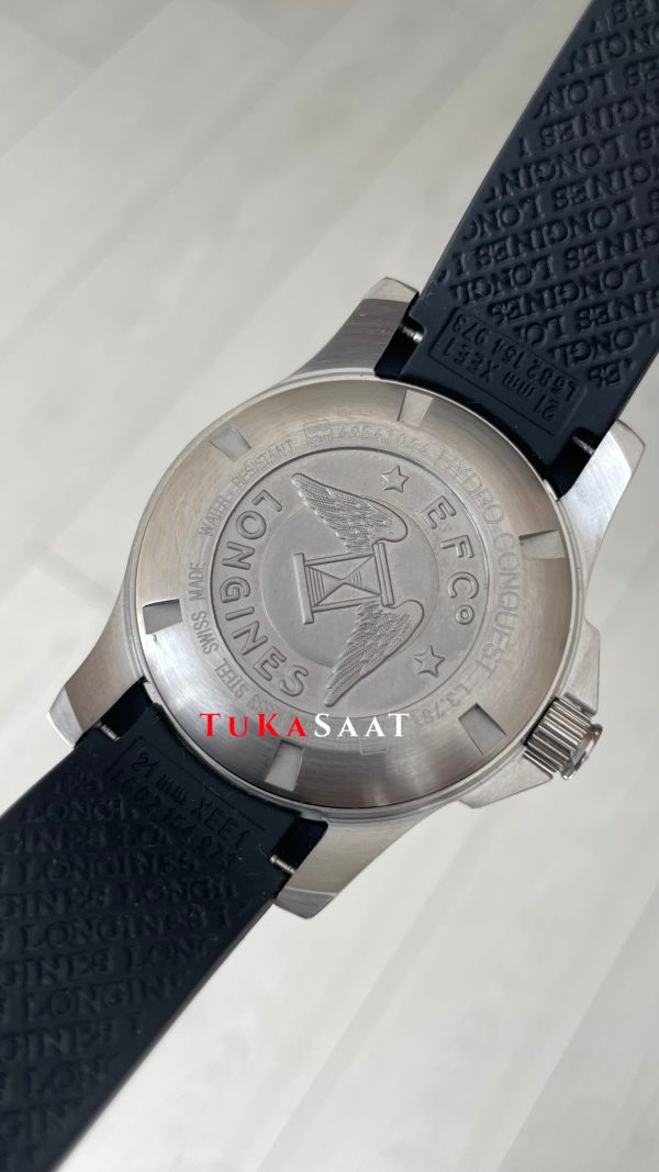 Longines Hydroconquest Siyah Kauçuk