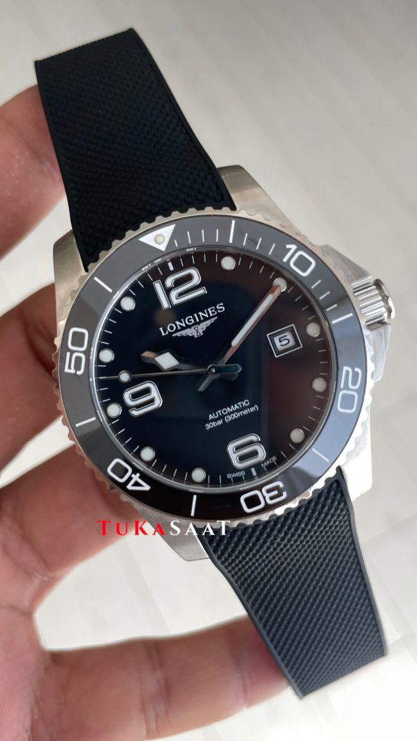 Longines Hydroconquest Siyah Kauçuk