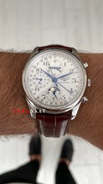 Longines Master Collection Moonphase Chrono Beyaz Replika Saat