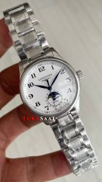 Longines Master Collection Moonphase Sedef Beyaz Kadın Kol Saati