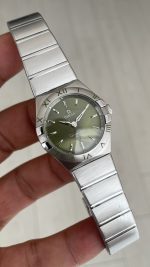 Omega Constellation Yeşil 28mm Kadın Saati
