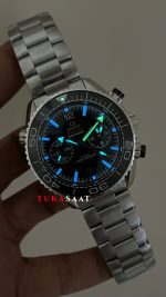 Omega Seamaster Planet Ocean 600M Siyah Super Clone Swiss ETA Saat GS Factory