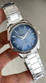 Omega Seamaster Aqua Terra Summer Blue 41mm 75th Anniversary Super Clone Swiss ETA Saat VS Factory