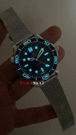 Omega Seamaster Diver 300M James Bond 007 Mavi Kadran 60th Anniversary 42mm Super Clone Swiss ETA Saat VS Factory