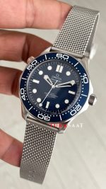 Omega Seamaster Diver 300M James Bond 007 Mavi Kadran 60th Anniversary 42mm Super Clone Swiss ETA Saat VS Factory