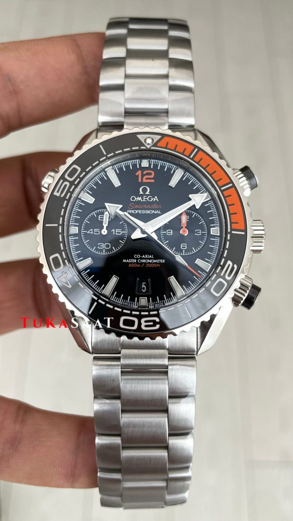 Omega Seamaster Planet Ocean Chronograph 600M Siyah Super Clone Swiss ETA Saat GS Factory Omega Seamaster Planet Ocean Chronograph 600M Siyah Super Clone Swiss ETA Saat GS Factory
