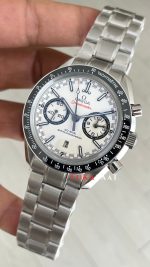 Omega Speedmaster Racing Panda 44mm Beyaz Super Clone ETA Swiss VS Factory