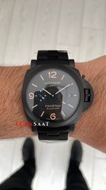 Panerai Luminor Marina Siyah Kadran PAM01562 PVD Black 44mm Replika Saat
