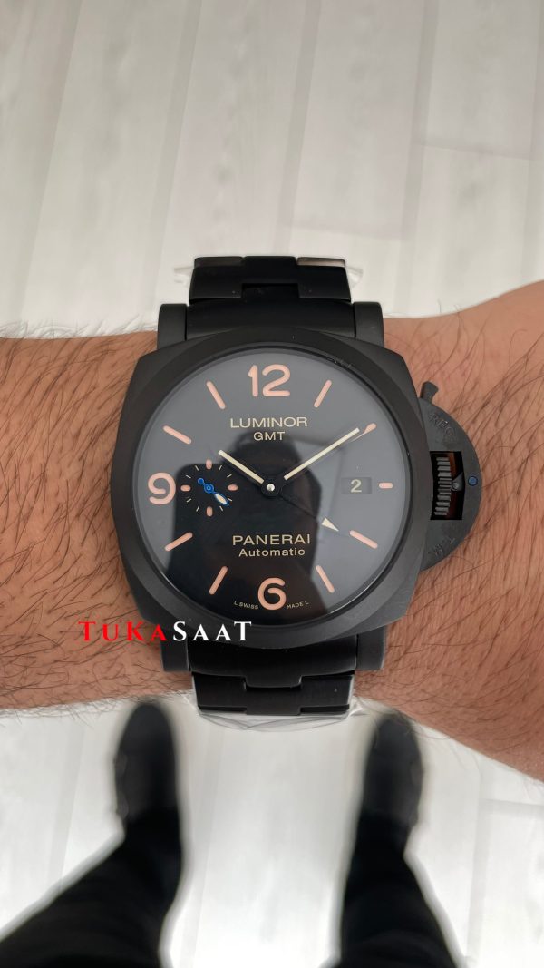 Panerai Luminor Marina Siyah Kadran PAM01562 PVD Black 44mm Replika Saat Panerai Luminor Marina Siyah Kadran PAM01562 PVD Black 44mm Replika Saat