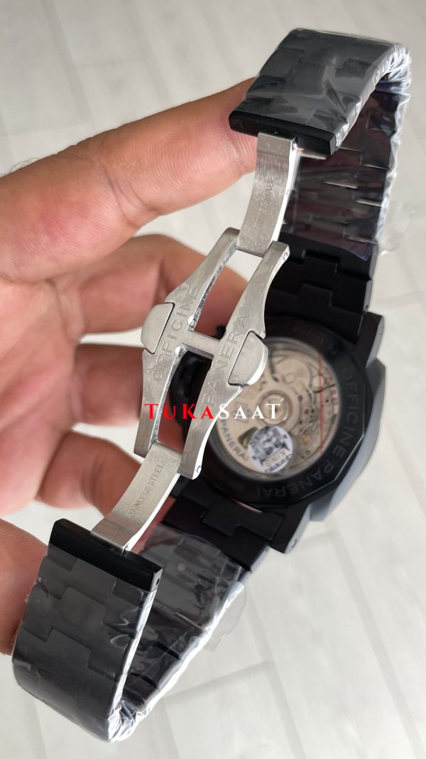 Panerai Luminor Marina Siyah Kadran PAM01562 PVD Black 44mm Replika Saat Panerai Luminor Marina Siyah Kadran PAM01562 PVD Black 44mm Replika Saat