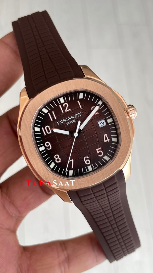 Patek Philippe Aquanaut Kahverengi 5167R Rose 40 mm Replika Saat