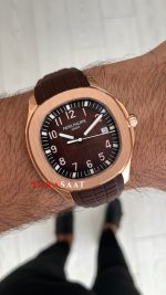 Patek Philippe Aquanaut Kahverengi 5167R Rose 40 mm Replika Saat
