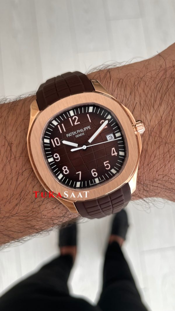Patek Philippe Aquanaut Kahverengi 5167R Rose 40 mm Replika Saat