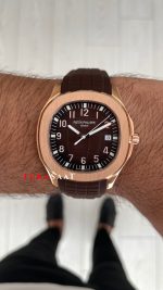 Patek Philippe Aquanaut Kahverengi 5167R Rose 40 mm Replika Saat