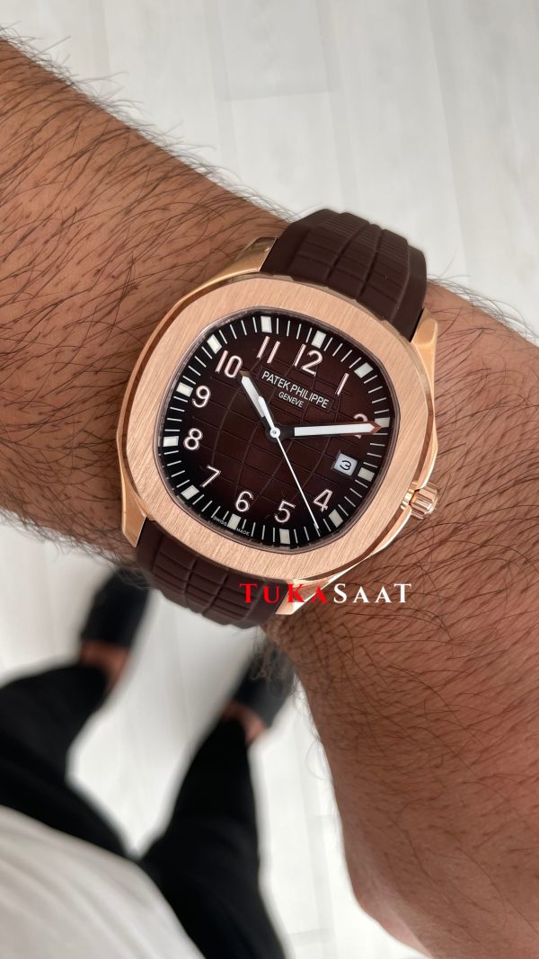 Patek Philippe Aquanaut Kahverengi 5167R Rose 40 mm Replika Saat