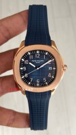 Patek Philippe Aquanaut Mavi Kadran 5168G Rose 40 mm Replika Saat