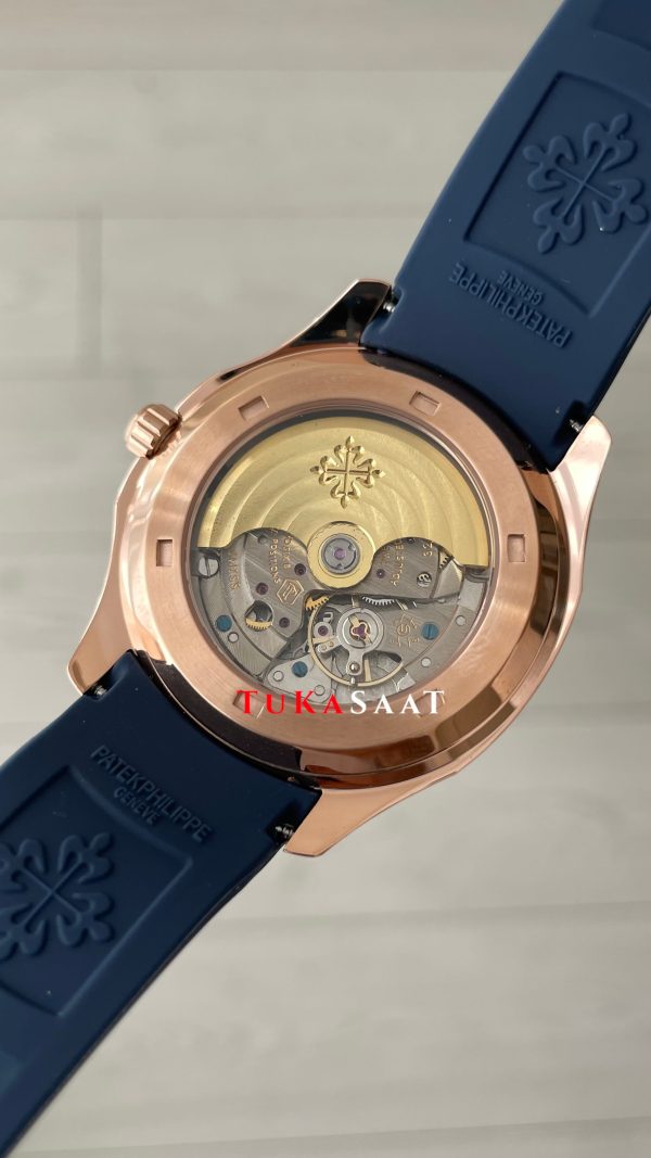 Patek Philippe Aquanaut Mavi Kadran 5168G Rose 40 mm Replika Saat Patek Philippe Aquanaut Mavi Kadran 5168G Rose 40 mm Replika Saat
