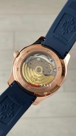 Patek Philippe Aquanaut Mavi Kadran 5168G Rose 40 mm Replika Saat