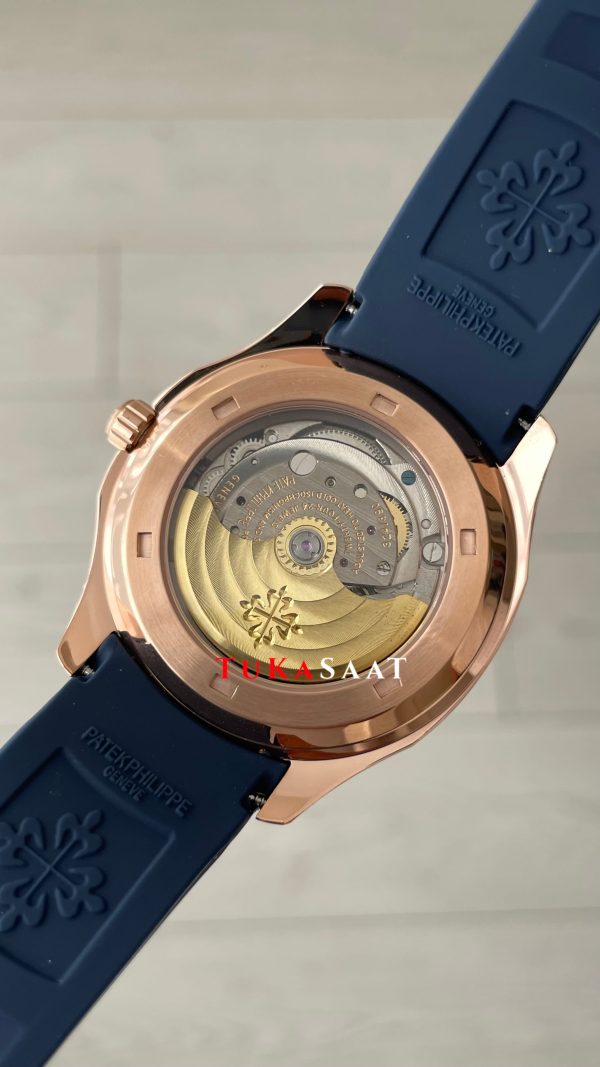 Patek Philippe Aquanaut Mavi Kadran 5168G Rose 40 mm Replika Saat Patek Philippe Aquanaut Mavi Kadran 5168G Rose 40 mm Replika Saat