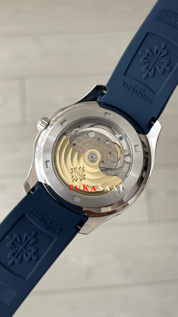 Patek Philippe Aquanaut Mavi Kadran 5168G Silver 40 mm Replika Saat Patek Philippe Aquanaut Mavi Kadran 5168G Silver 40 mm Replika Saat