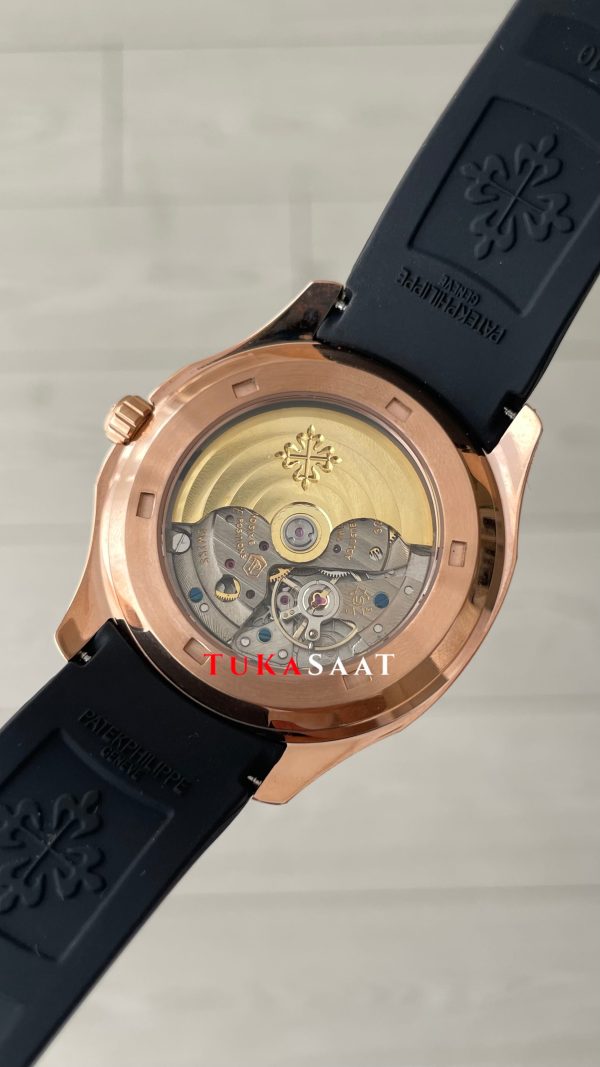 Patek Philippe Aquanaut Siyah Kadran 5167 Rose 40 mm Replika Saat Patek Philippe Aquanaut Siyah Kadran 5167 Rose 40 mm Replika Saat