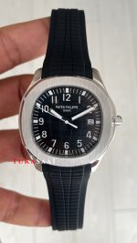 Patek Philippe Aquanaut Siyah Kadran 5167 Silver 40 mm Replika Saat